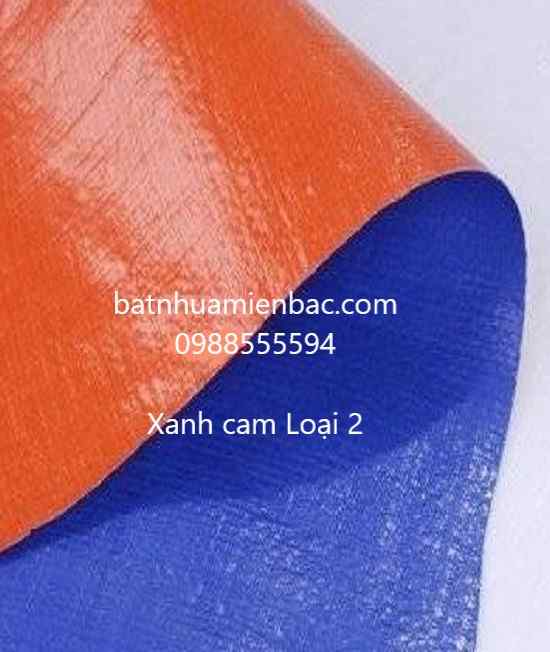 Bạt xanh cam loại 2