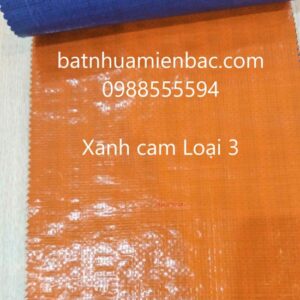 Bạt xanh cam loại 3